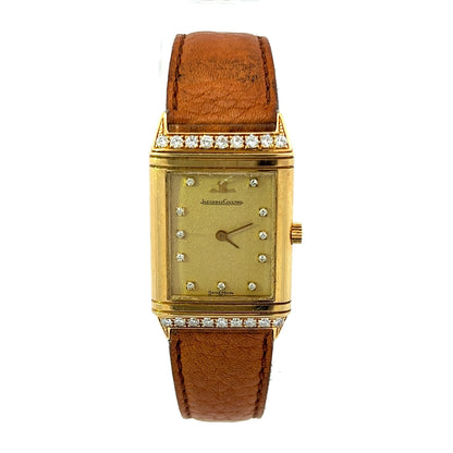 Jaeger-Le Coultre 18Ct 22.9mm Diamond Quartz Vintage Watch