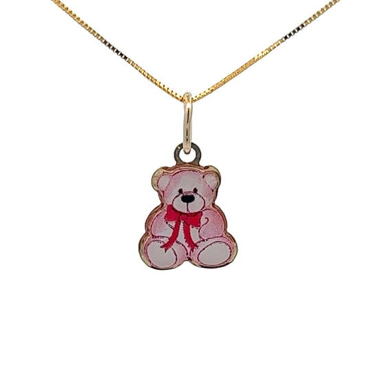 9Ct Yellow Gold Teddy Bear Pendant