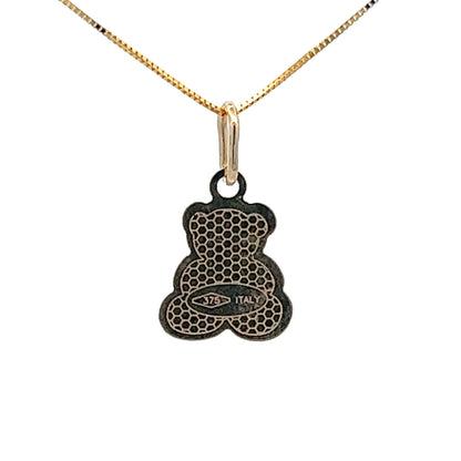 9Ct Yellow Gold Teddy Bear Pendant