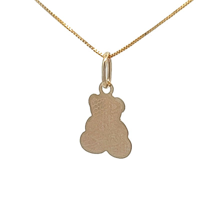 9Ct Yellow Gold Teddy Bear Pendant