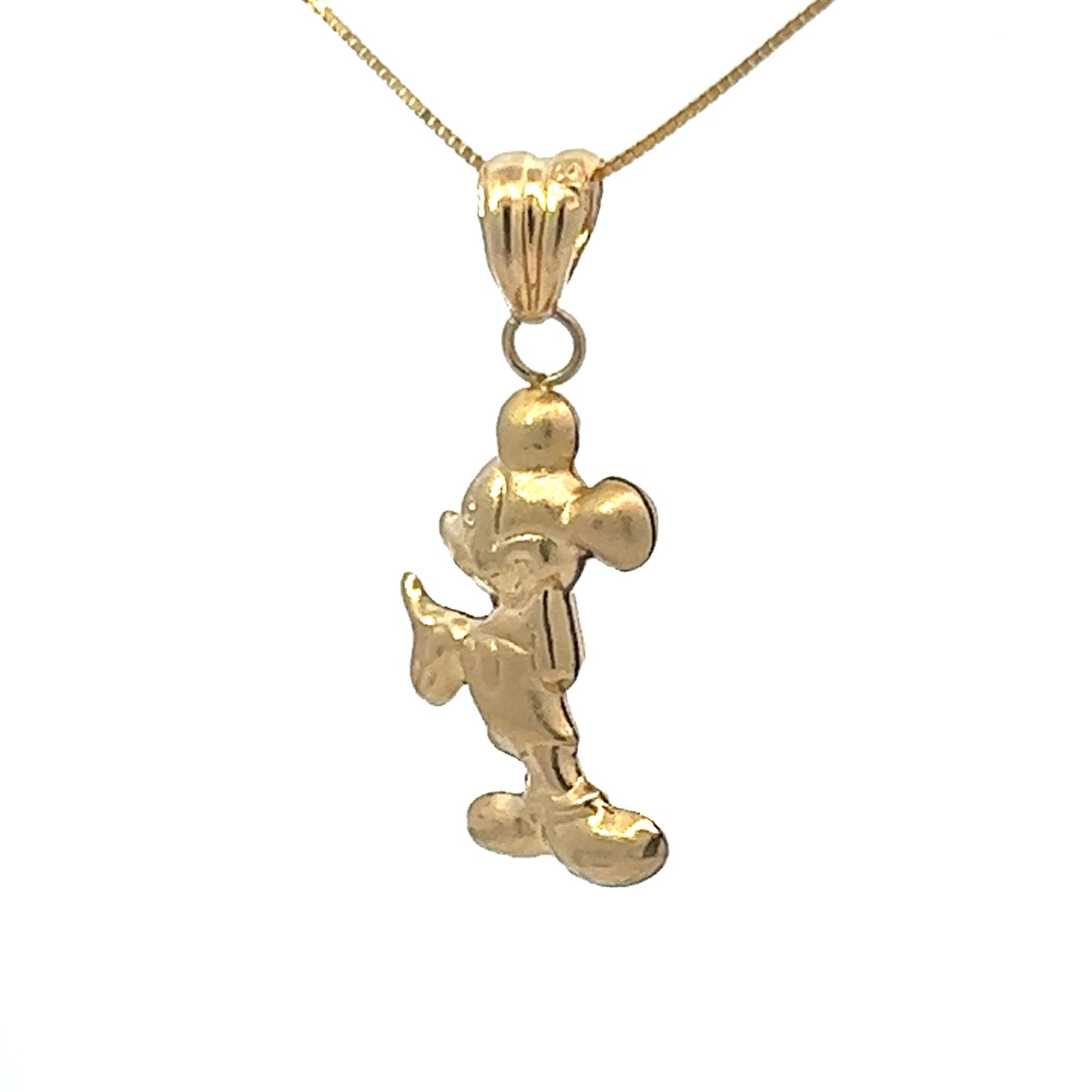 14Ct Yellow Gold Mickey Mouse Pendant