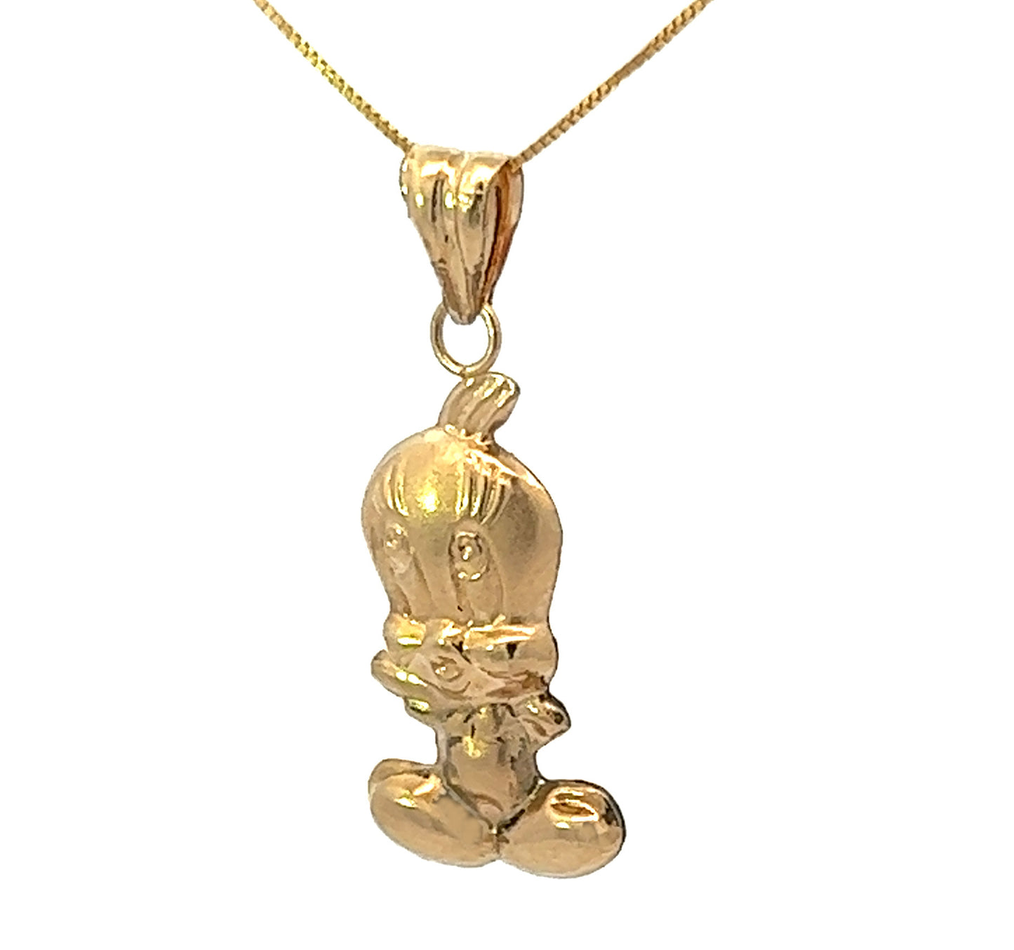 14Ct Yellow Gold Tweety Bird Pendant