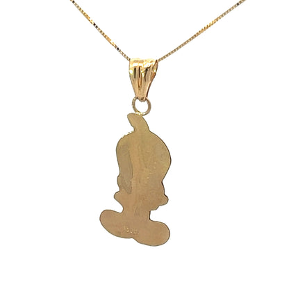 14Ct Yellow Gold Tweety Bird Pendant