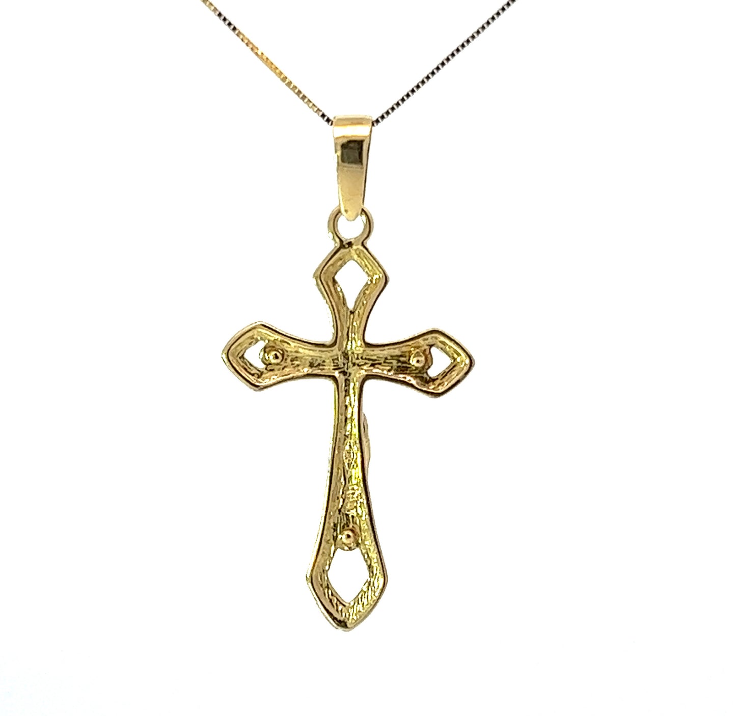 18Ct Yellow Gold Crucifix Pendant