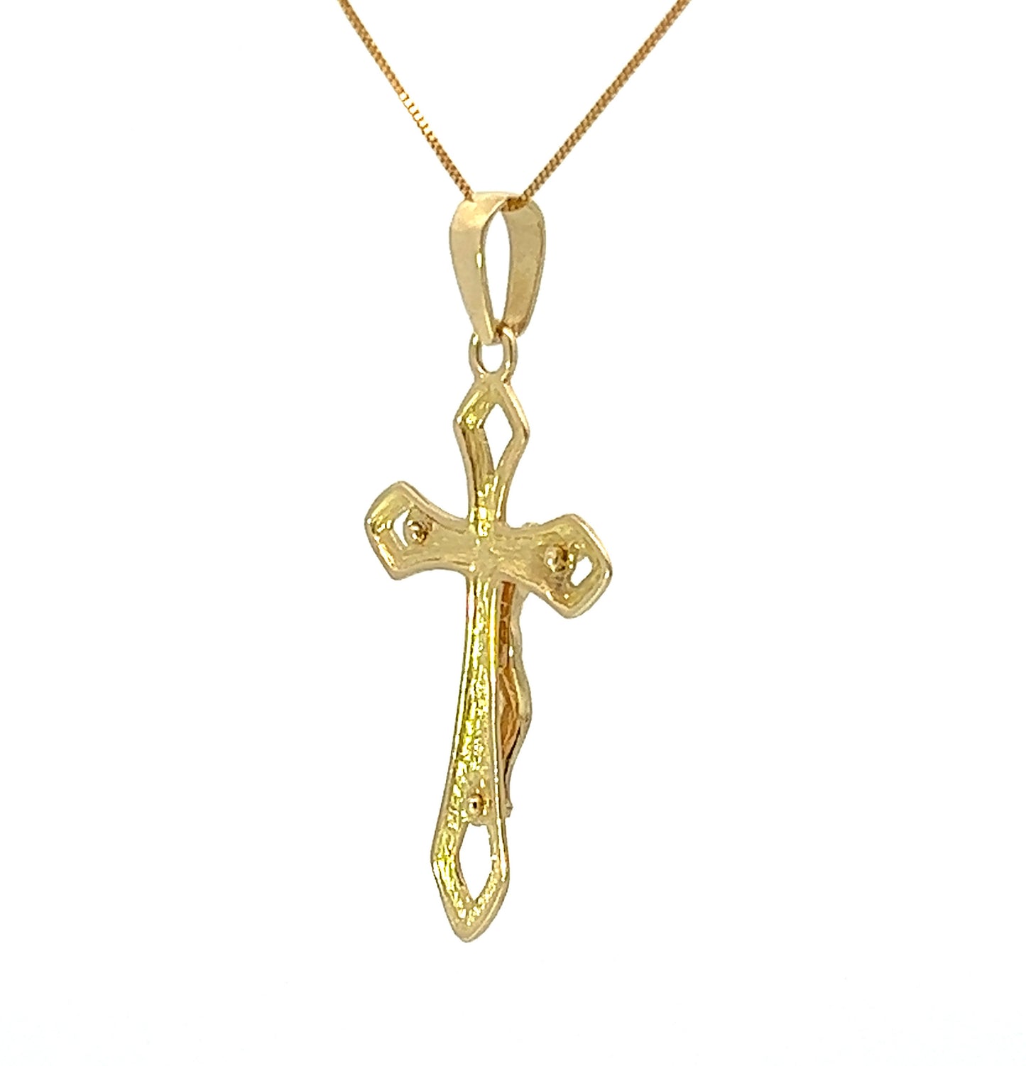 18Ct Yellow Gold Crucifix Pendant