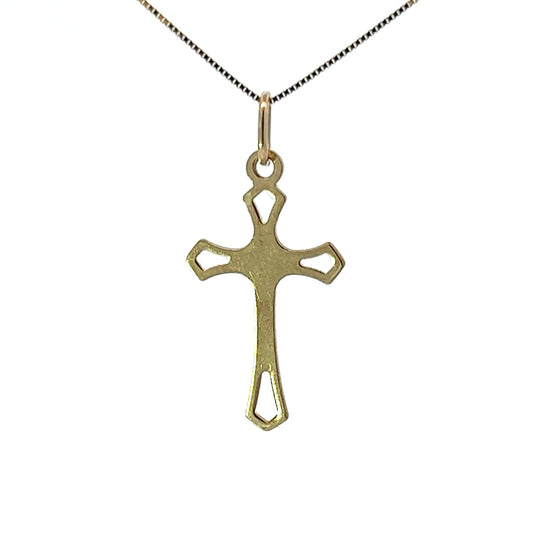 9Ct Yellow Gold Cross Pendant