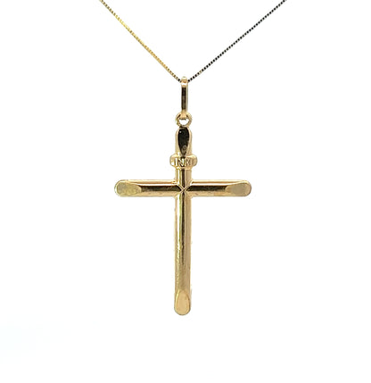 18Ct Yellow Gold Cross Pendant