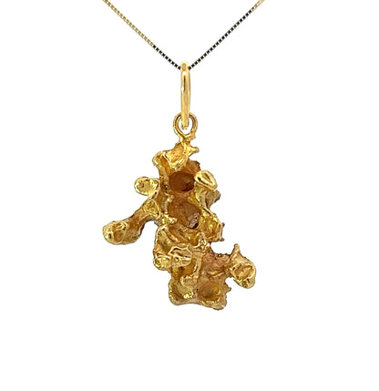 16Ct Yellow Gold Nugget Pendant