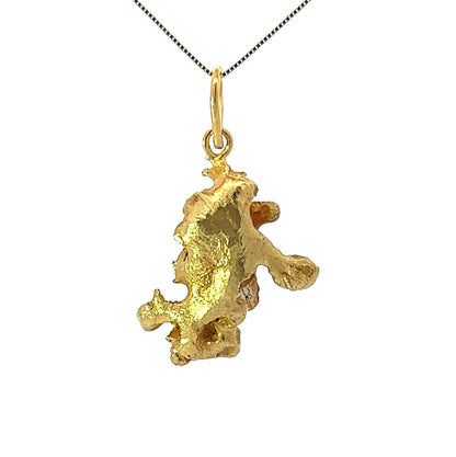 16Ct Yellow Gold Nugget Pendant