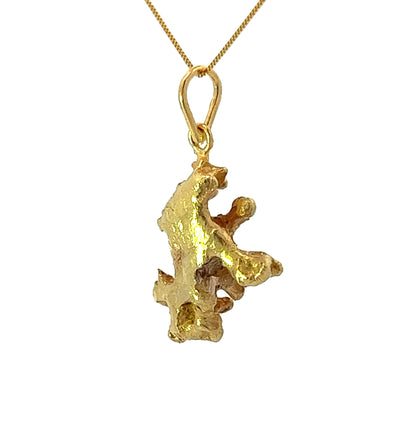 16Ct Yellow Gold Nugget Pendant