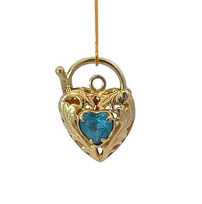 9Ct Yellow Gold Heart Locket Pendant