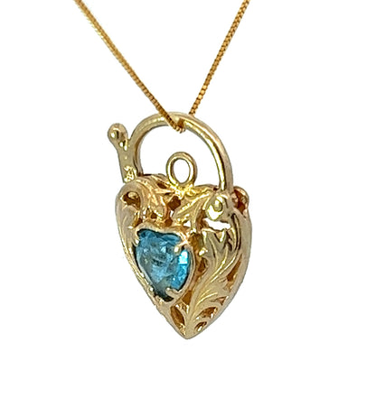 9Ct Yellow Gold Heart Locket Pendant