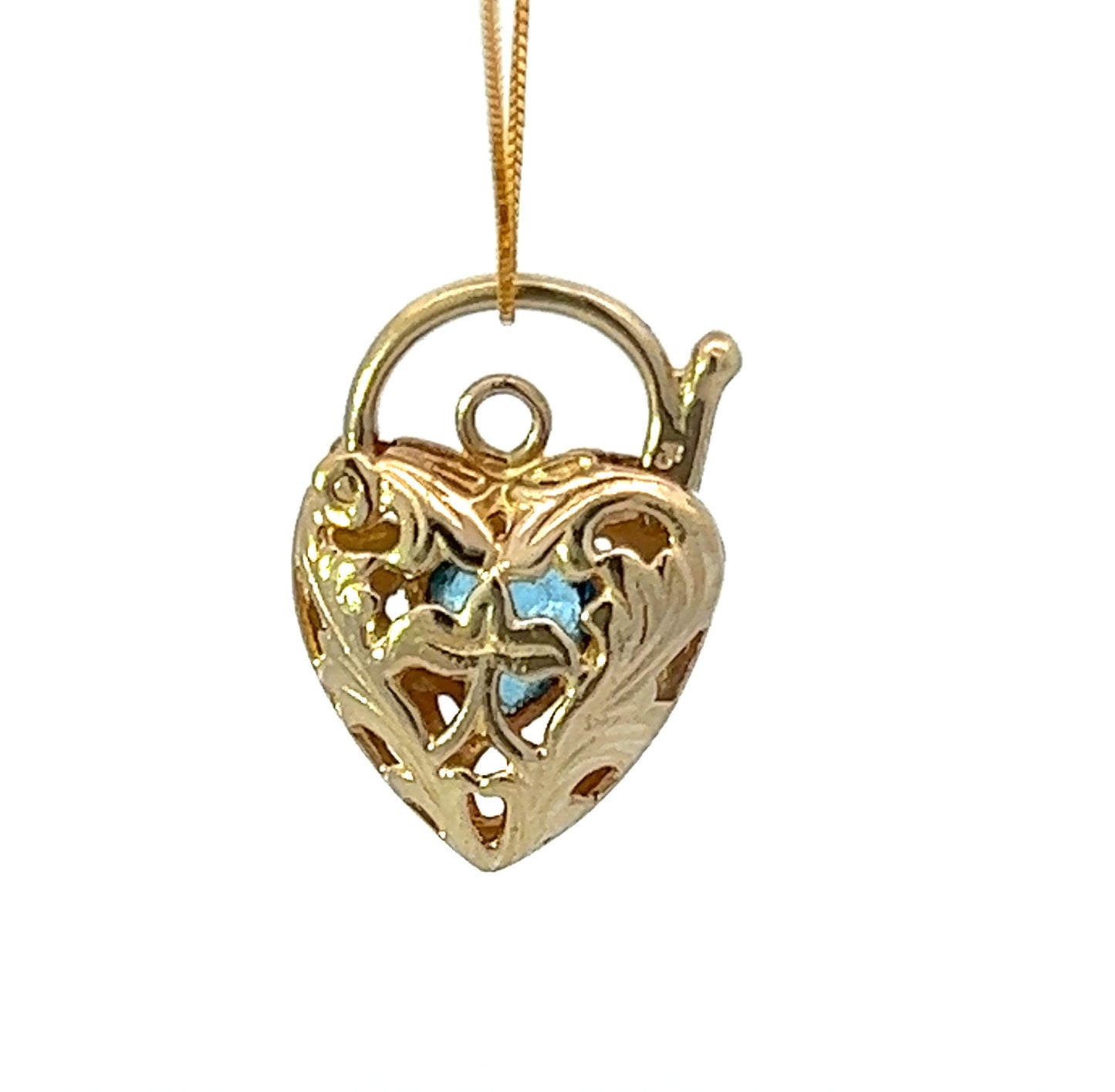 9Ct Yellow Gold Heart Locket Pendant