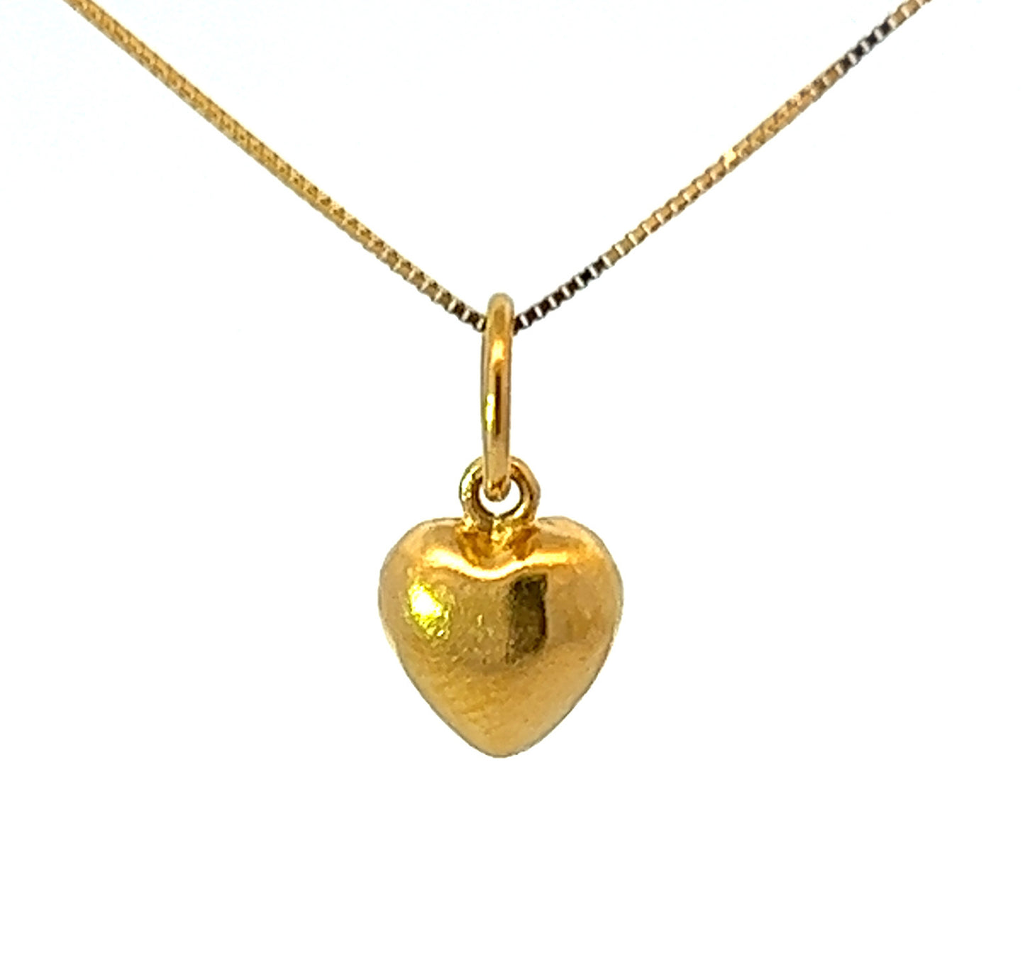 22Ct Yellow Gold Heart Pendant