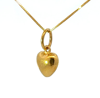 22Ct Yellow Gold Heart Pendant