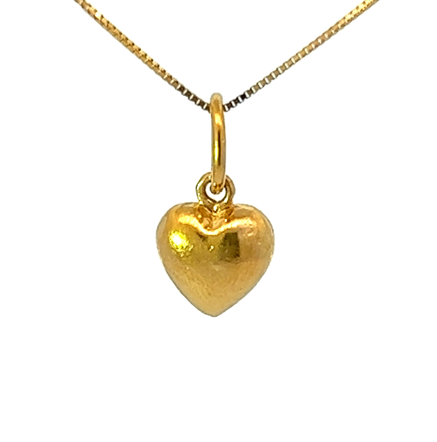 22Ct Yellow Gold Heart Pendant