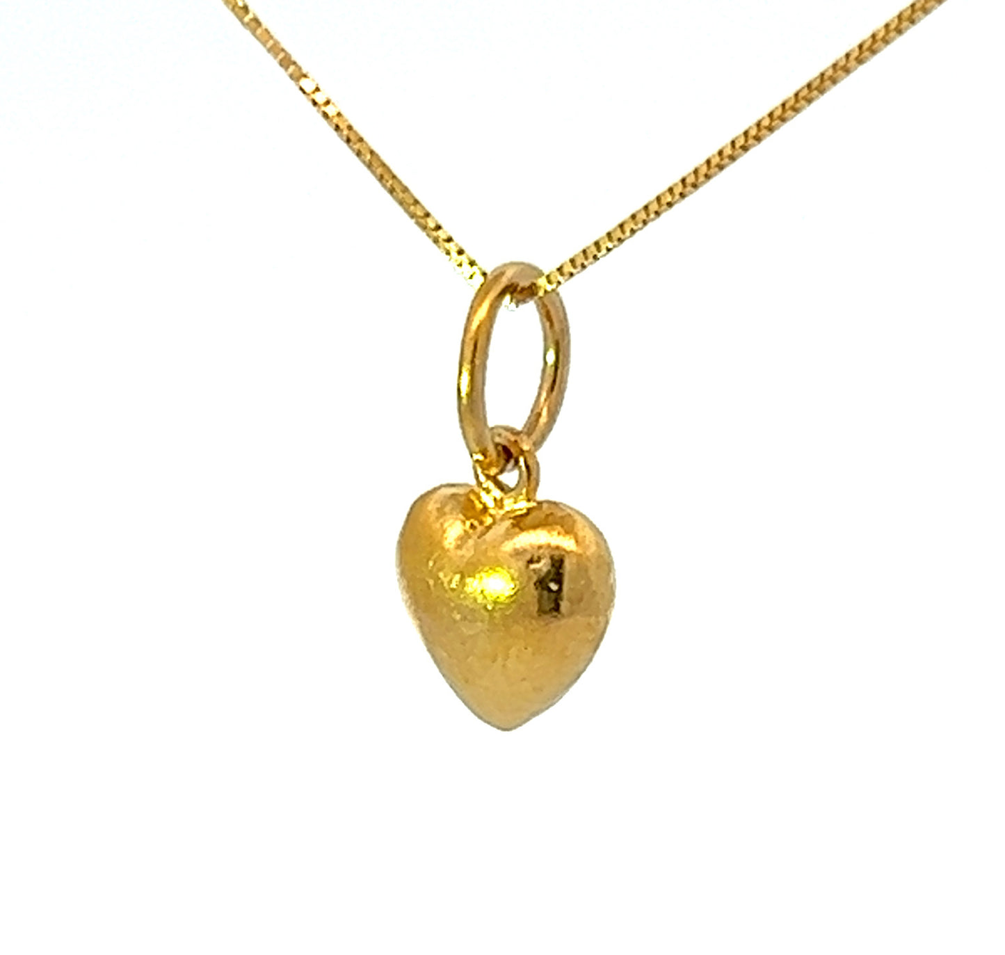 22Ct Yellow Gold Heart Pendant