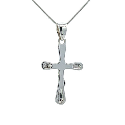 18Ct White Gold Crucifix Pendant