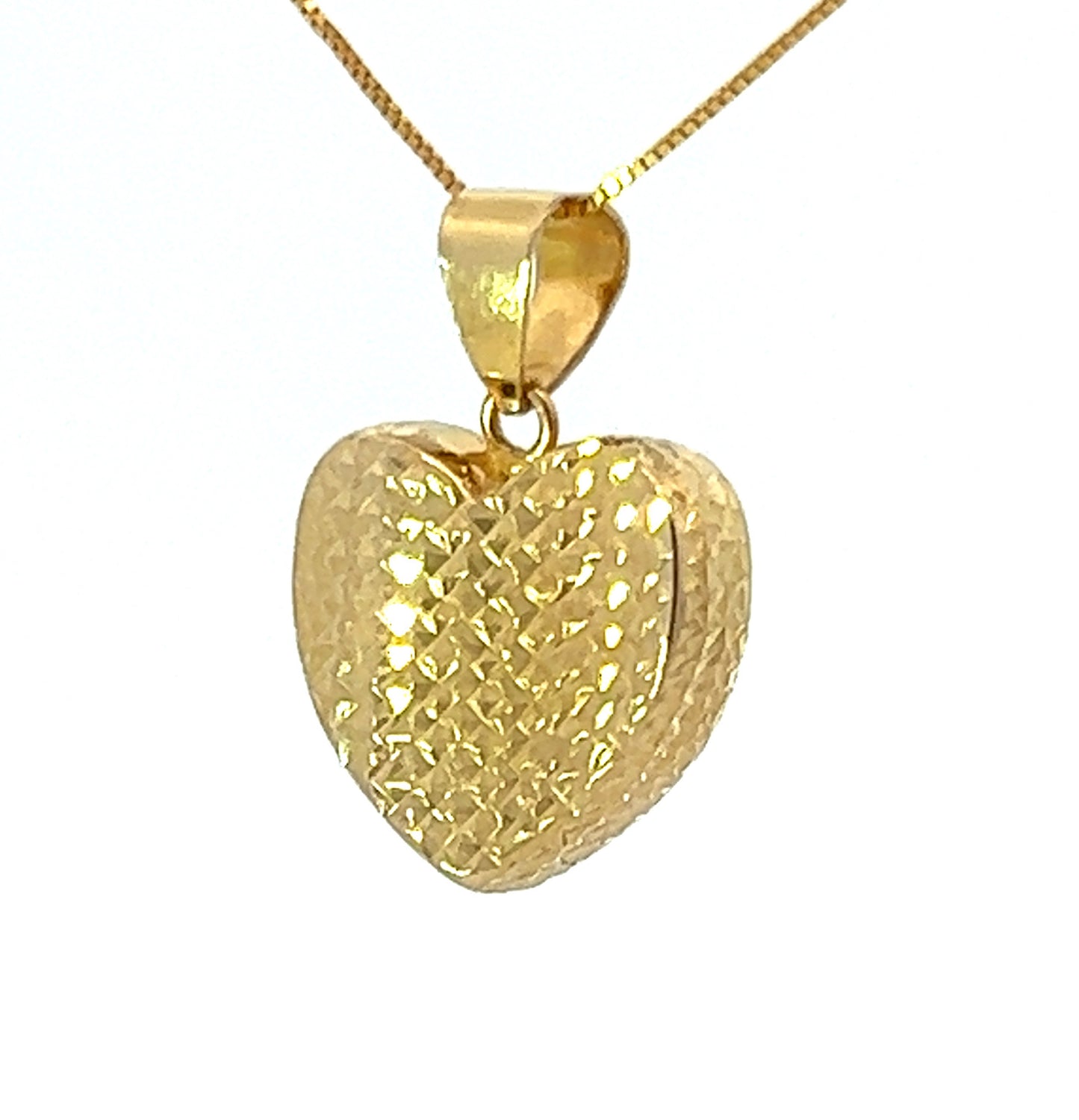 18Ct Yellow Gold Heart Pendant