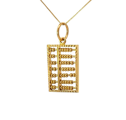 22Ct Yellow Gold Interactive Abacus Pendant