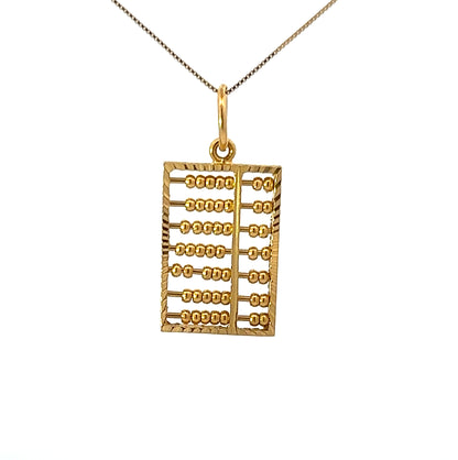 22Ct Yellow Gold Interactive Abacus Pendant