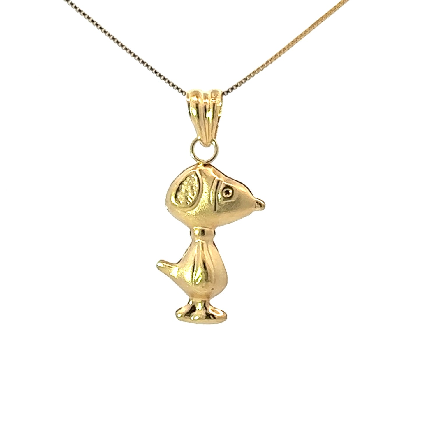 18Ct Yellow Gold Snoopy Pendant