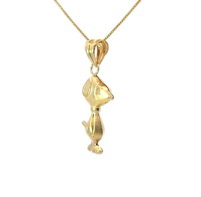 18Ct Yellow Gold Snoopy Pendant