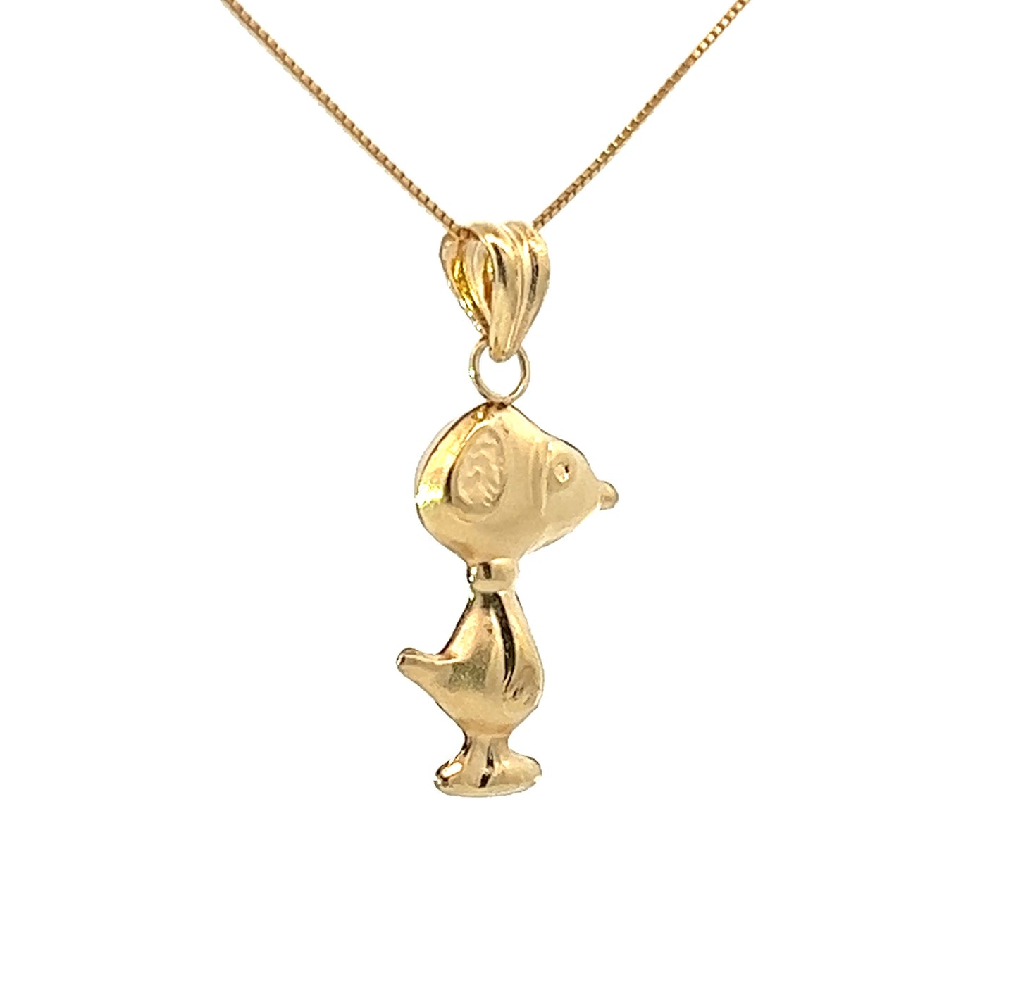 18Ct Yellow Gold Snoopy Pendant