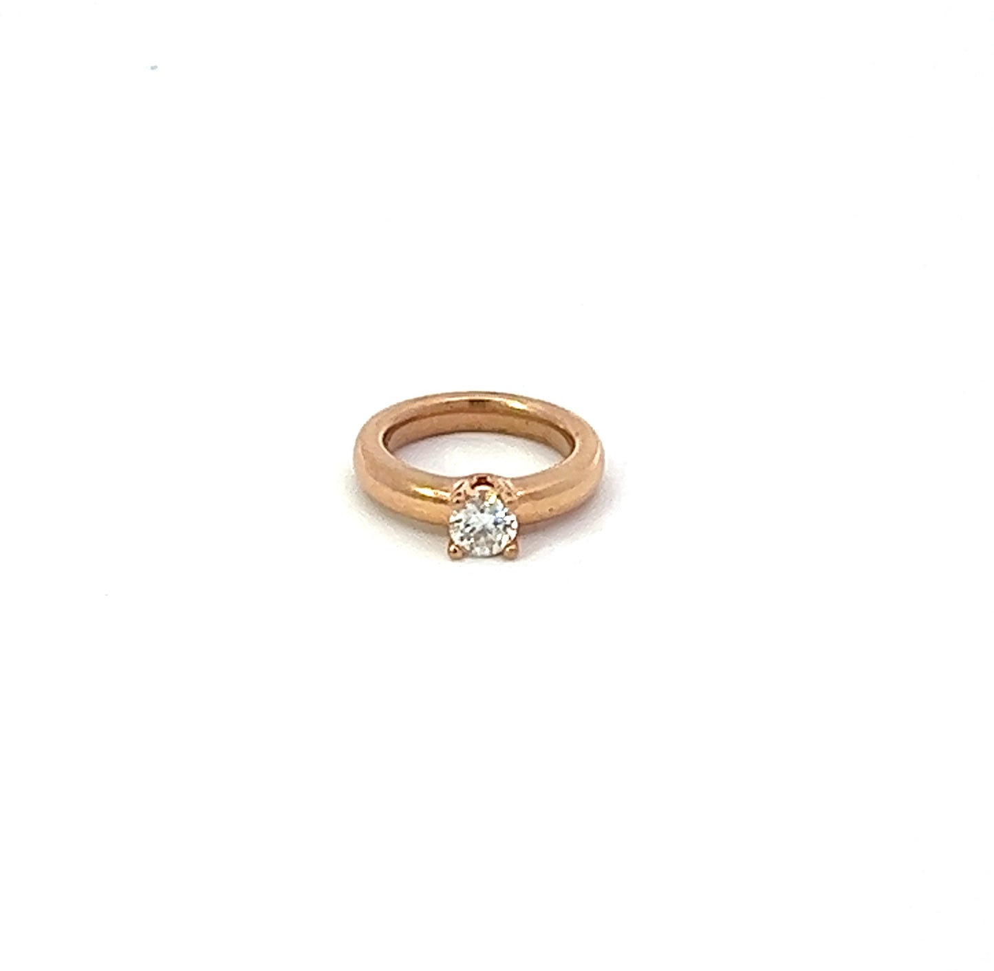 18Ct Rose Gold Diamond Ring Pendant