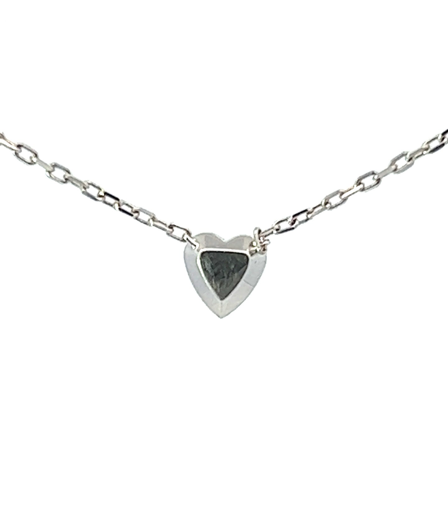 18Ct White Gold Cartier Mini Heart Of Diamond Necklace