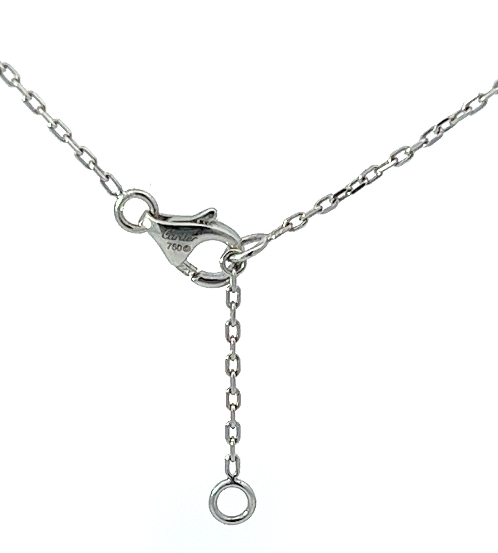 White gold cartier online necklace