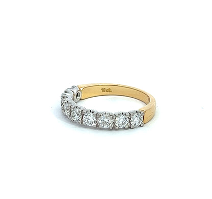 18Ct Yellow Gold Eternity Diamond Ring