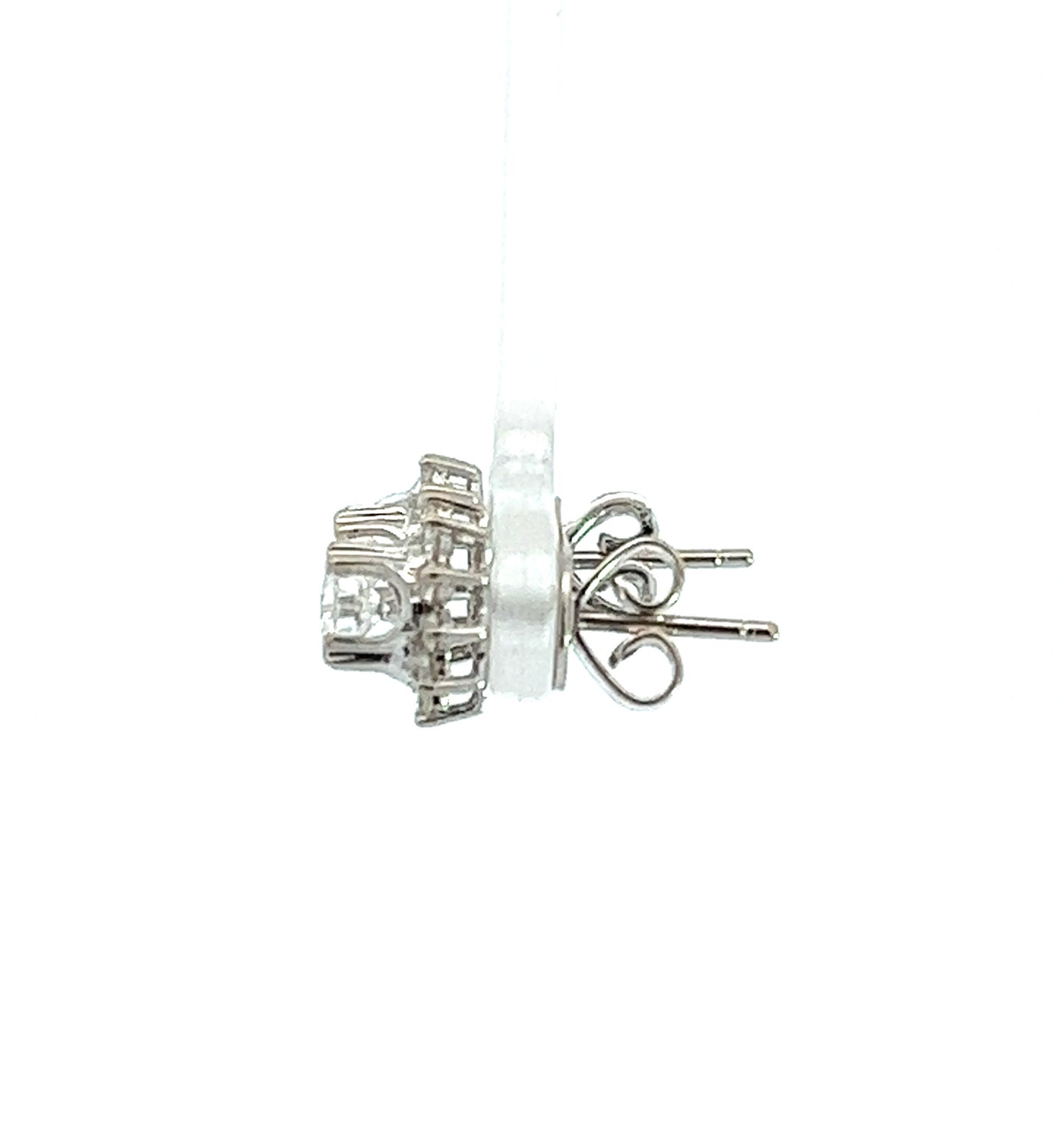 18Ct White Gold Diamond Cluster Studs