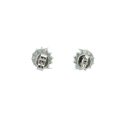 18Ct White Gold Diamond Cluster Studs