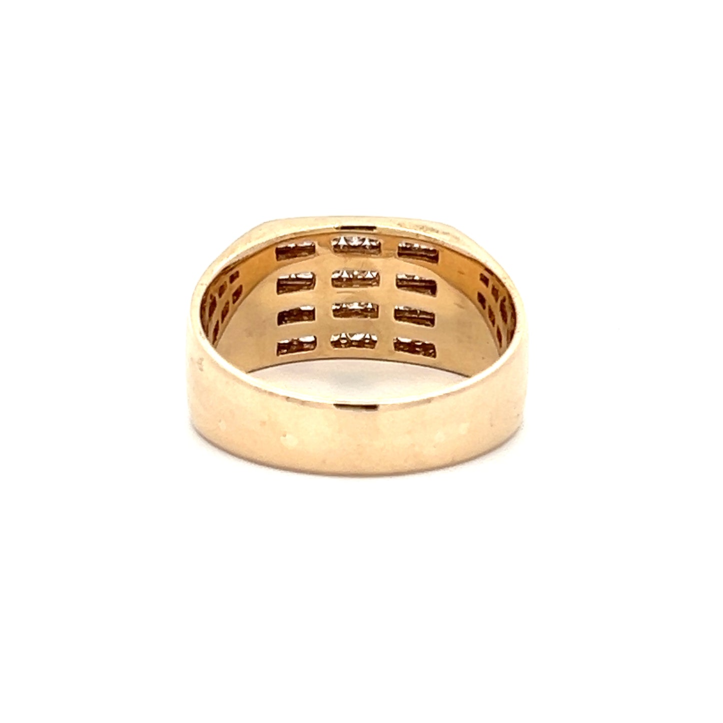 9Ct Yellow Gold 0.50 Carat TW Diamond Men's Ring