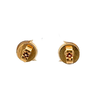 9Ct Two-Toned Gold 1/4 Carat TW Diamond Cluster Stud Earrings