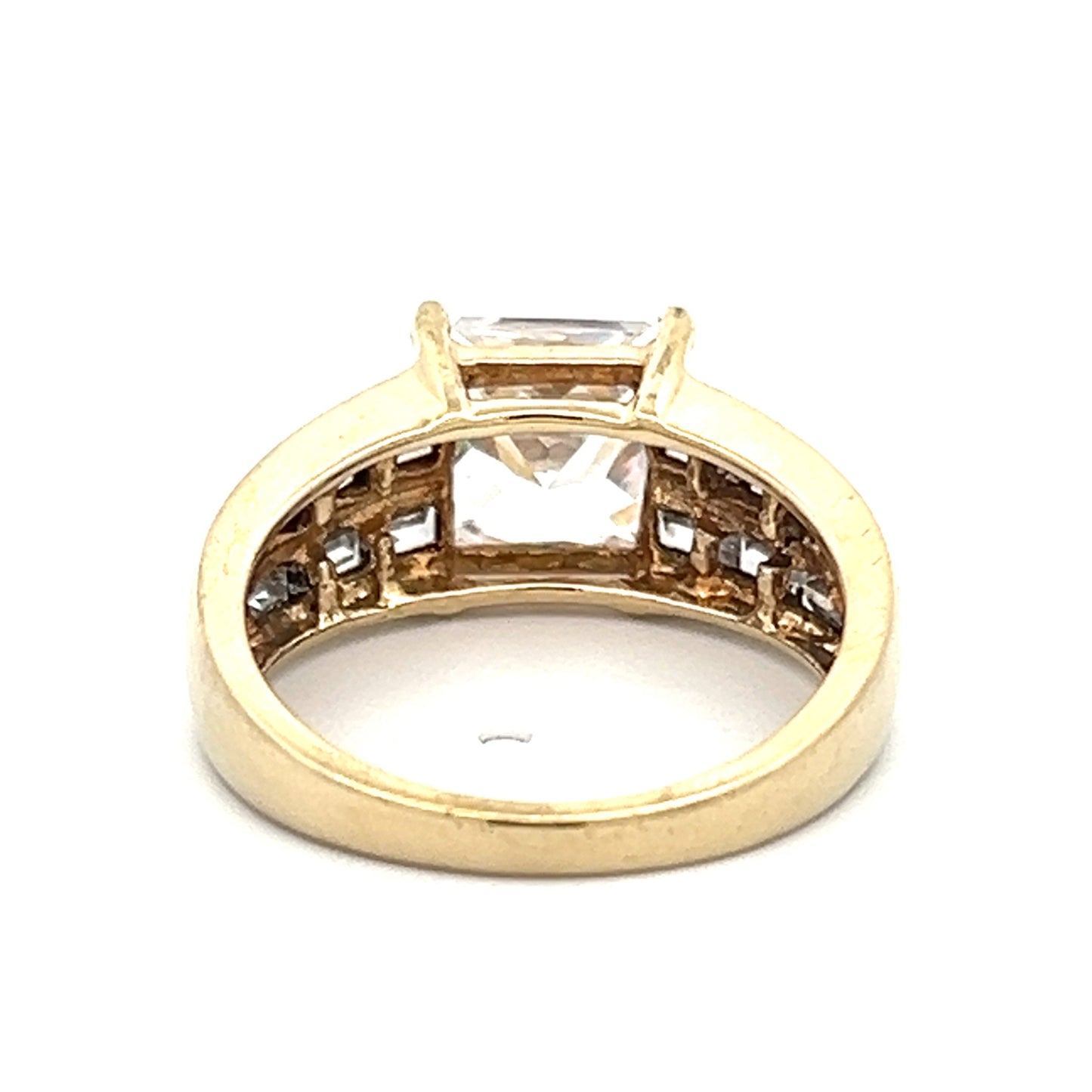 9Ct Yellow Gold CZ Cocktail Ring