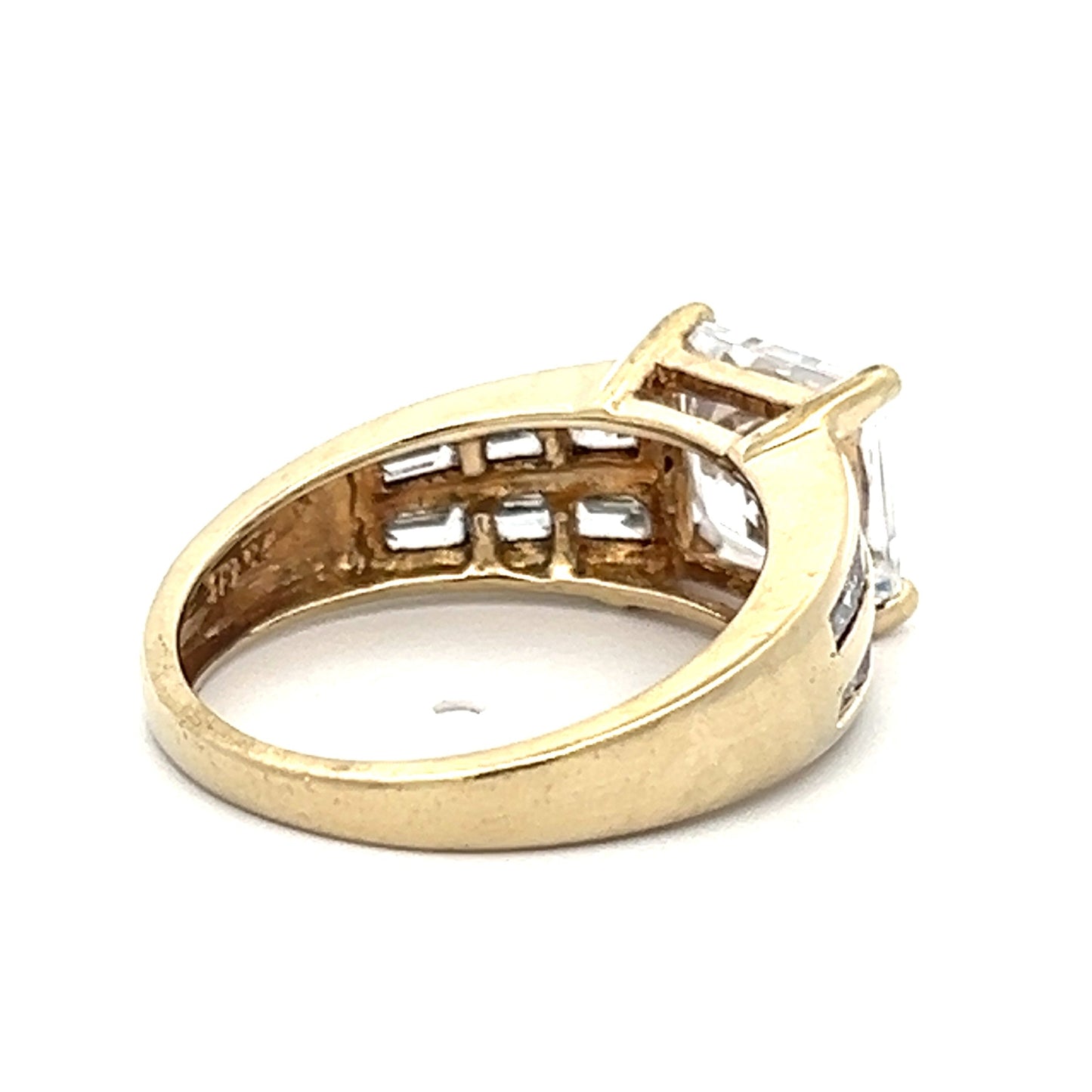 9Ct Yellow Gold CZ Cocktail Ring