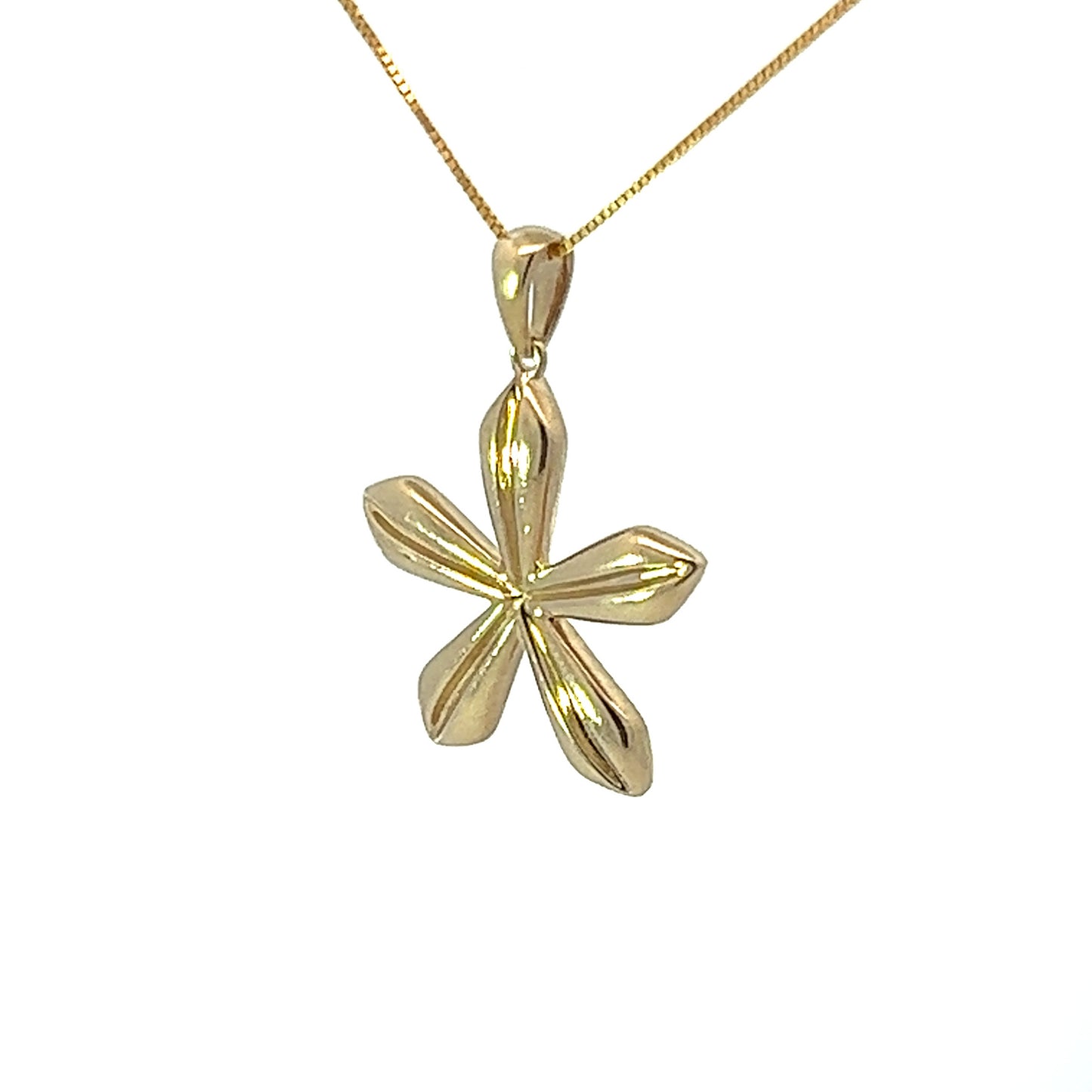 9Ct Yellow Gold Flower Pendant