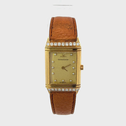 Jaeger-Le Coultre 18Ct 22.9mm Diamond Quartz Vintage Watch