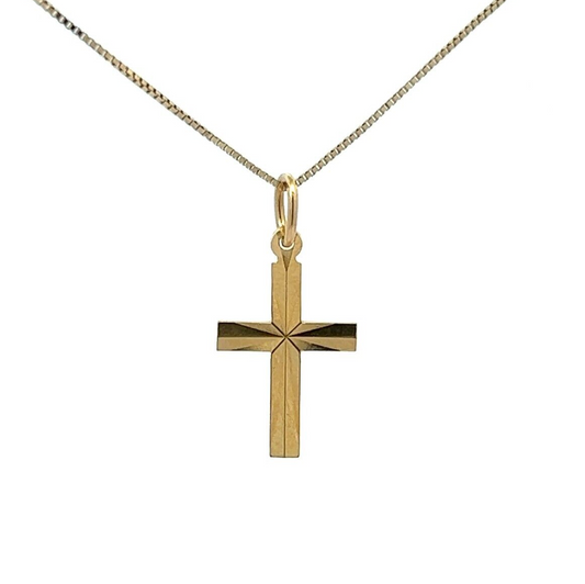 18Ct Yellow Gold Cross Pendant