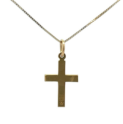 18Ct Yellow Gold Cross Pendant