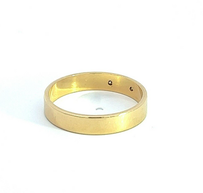 18Ct Yellow Gold Vintage Diamond Band Ring