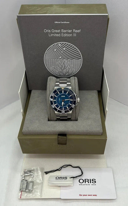 Oris Great Barrier Reef Limited Edition III 43.5 mm Watch 01 743 7734 4185-SET