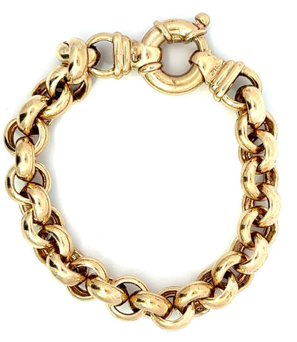 9Ct Yellow Gold Belcher Bracelet