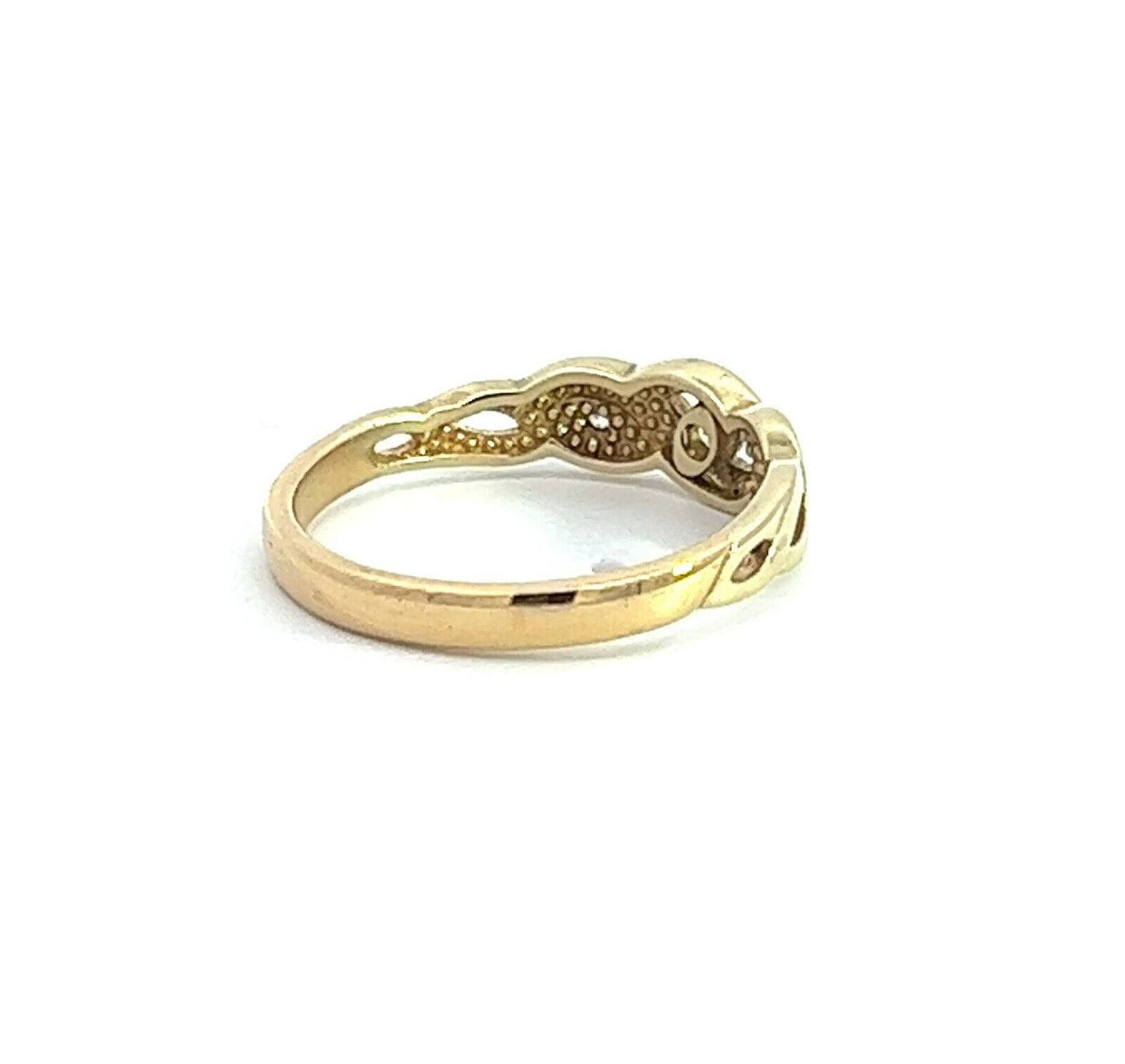 18Ct Yellow Gold Twisted Band Ring