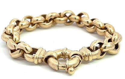 9Ct Yellow Gold Belcher Bracelet