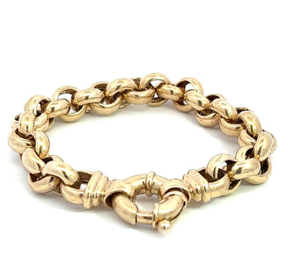 9Ct Yellow Gold Belcher Bracelet