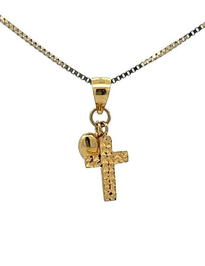 18Ct Yellow Gold Love & Faith Mini Pendant