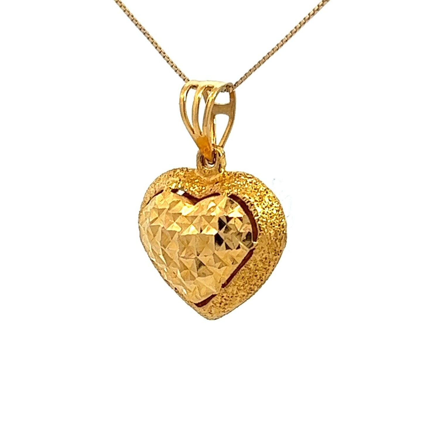 22Ct Yellow Gold Heart Pendant